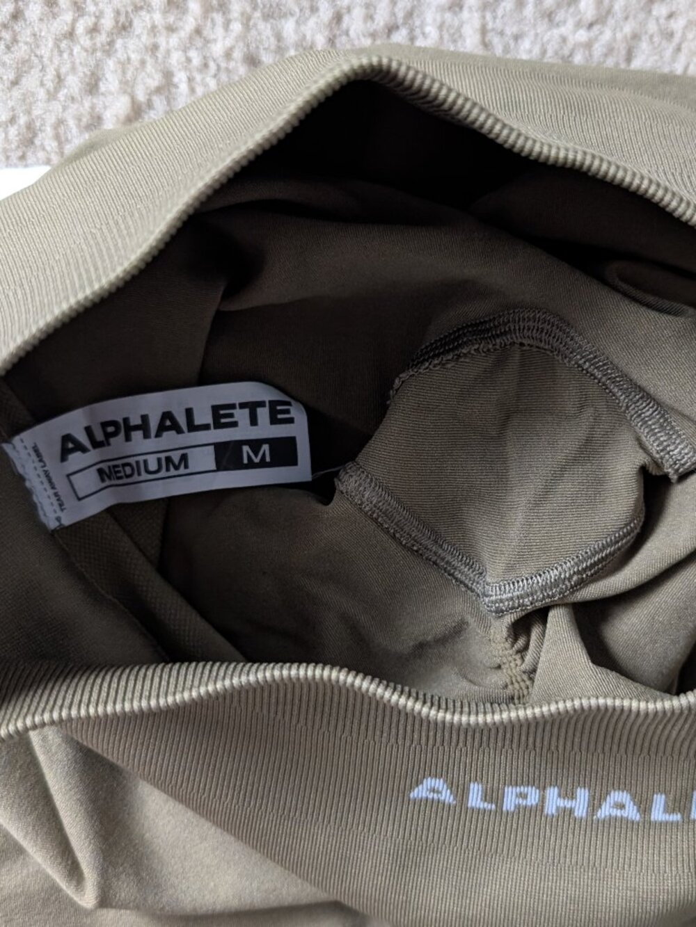 Alphalete leggings, M, green - Picture 4 of 10